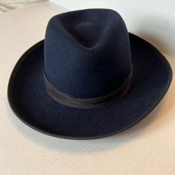 Freya x Veronica Beard S/M Hat Navy Blue Wool - Picture 6 of 12